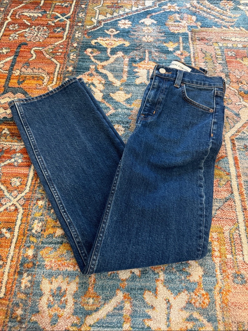 Denim Forum Arlo High Rise Straight Jean